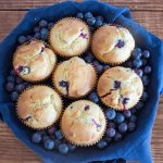 Muffins aux myrtilles et citron