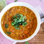 Curry vegan de lentilles rouges