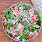 Salade croquante aux radis