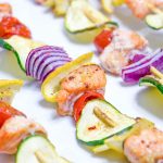 Brochettes de saumon sucré et caramélise